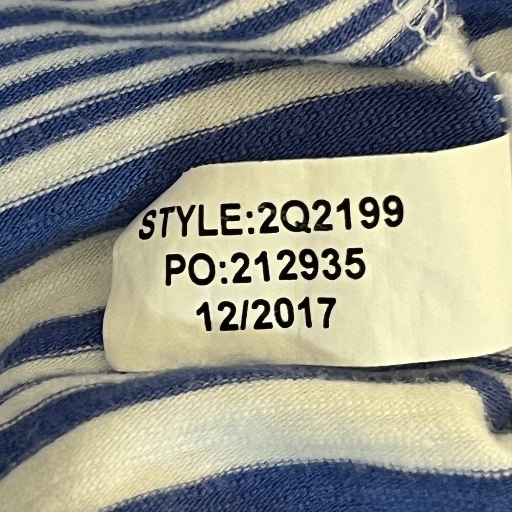 Vineyard Vines Blue and White Off-Shoulder Stripe Dress - Picture 7 of 7